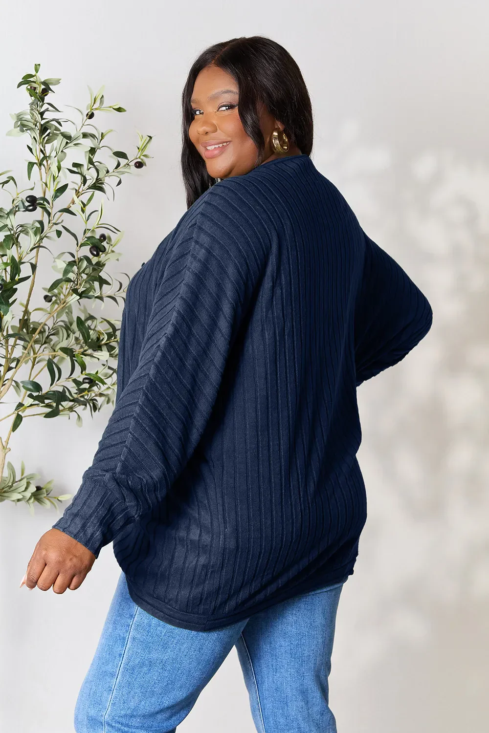 Basic Bae Full Size Ribbed Cocoon Cardigan - Image 20