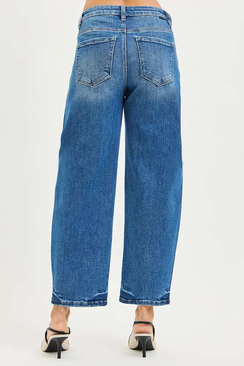 RISEN Slouchy Cropped Barrel Jeans - Image 5