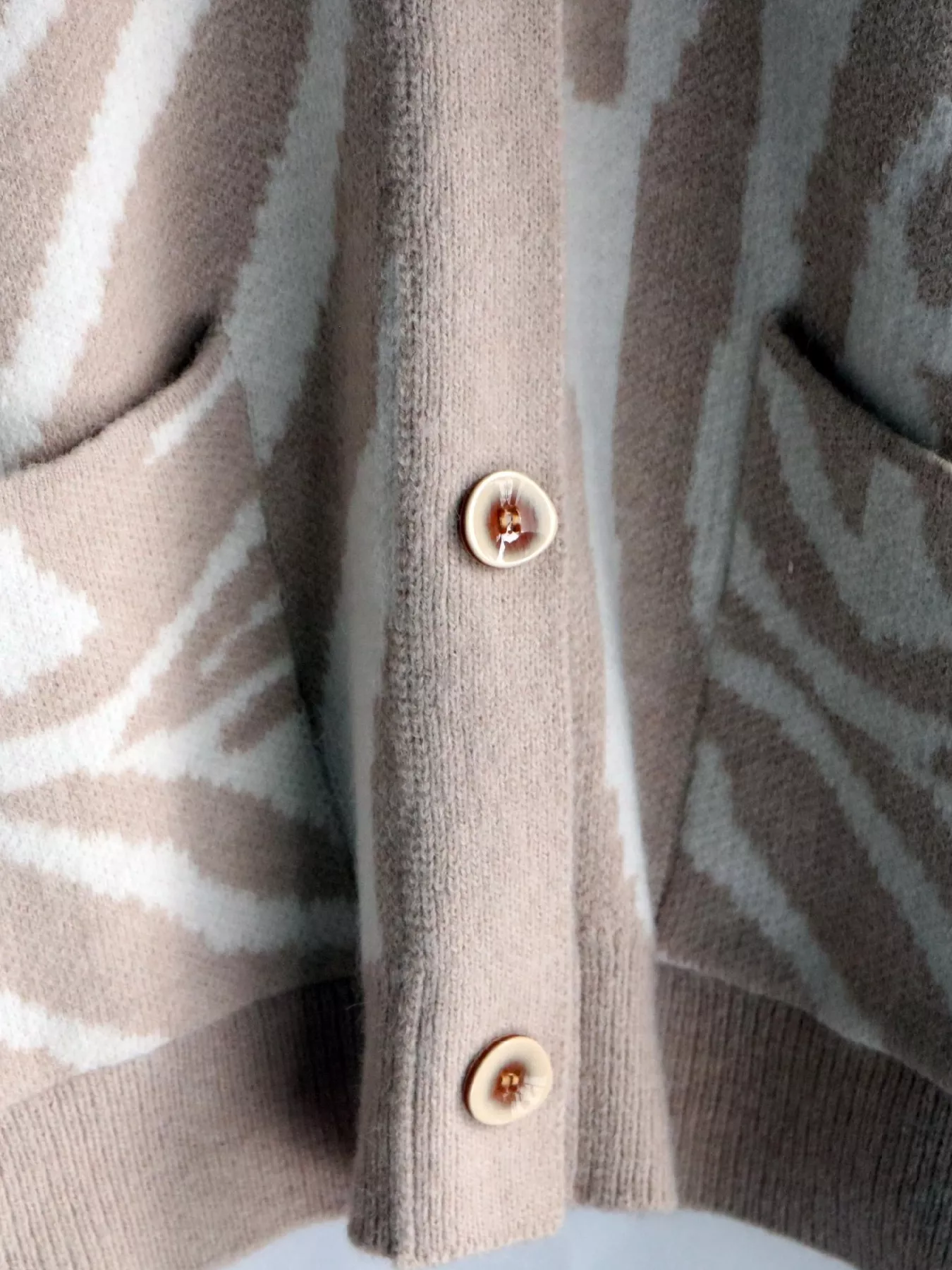 Zebra Print Button Up Cardigan - Image 6